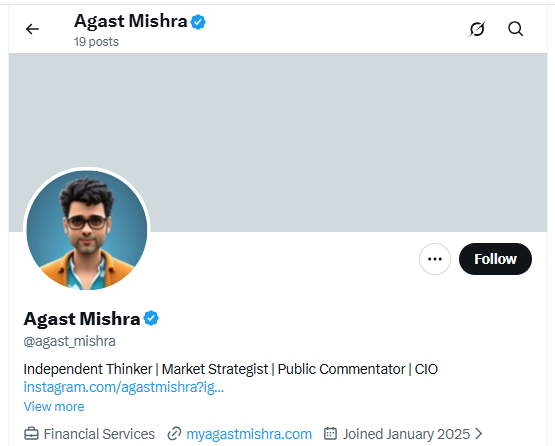 Agast Mishra Fraud Trader